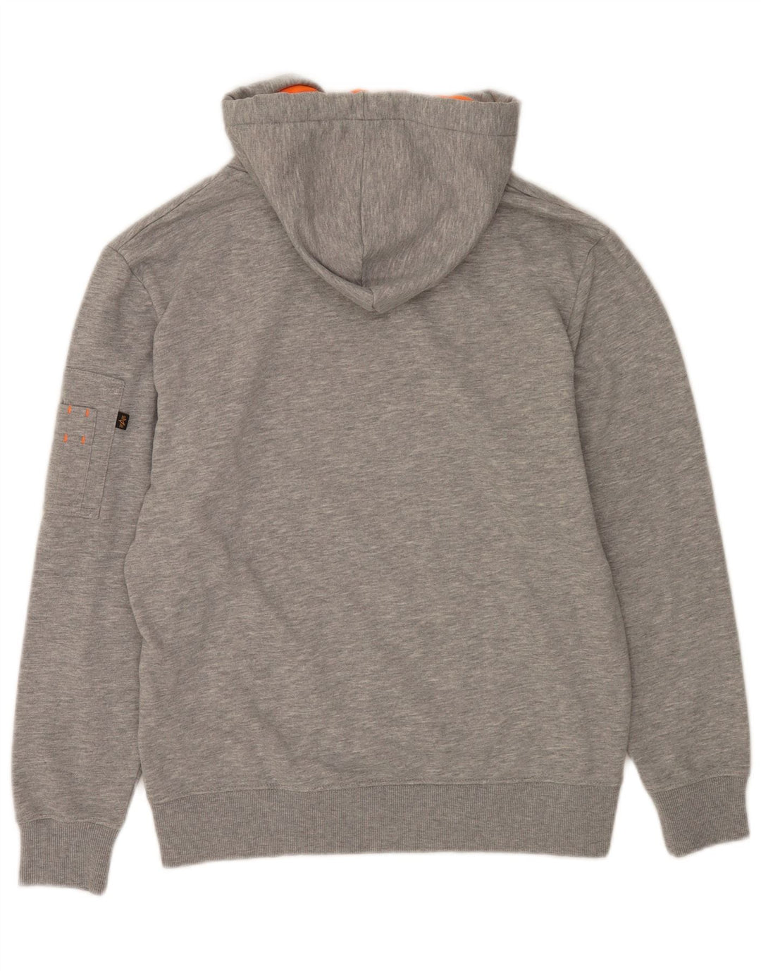 Alpha Industries Grafisk hættetrøje til mænd Medium Grå Flecked Bomuld