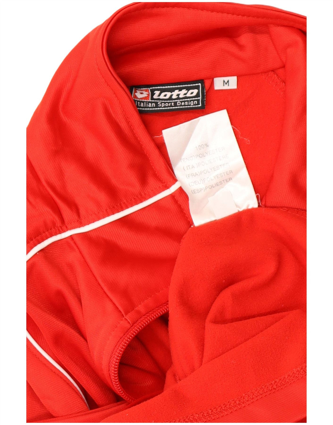 LOTTO træningsdragt topjakke til kvinder UK 14 Medium Rød Colourblock Polyester