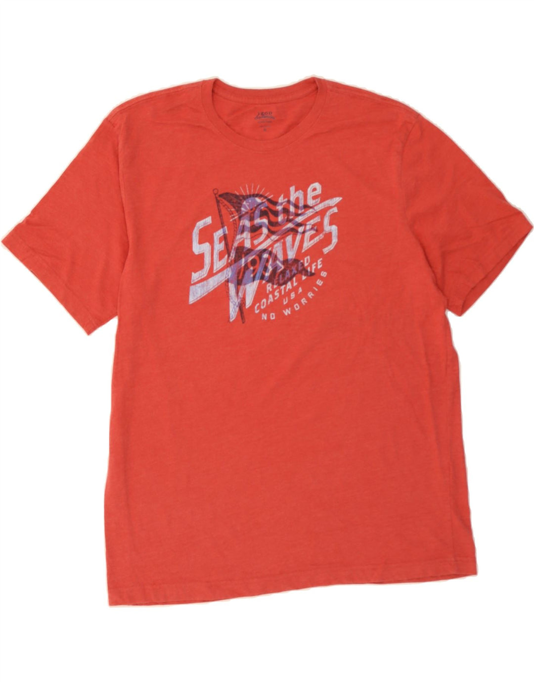 IZOD Mens Salt Water Graphic T-Shirt Top XL Red Vintage Izod and Second-Hand Izod from Messina Hembry 