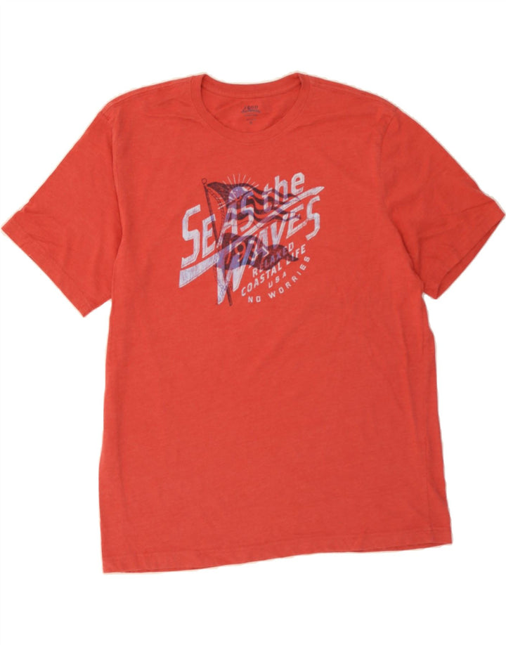IZOD Mens Salt Water Graphic T-Shirt Top XL Red Vintage Izod and Second-Hand Izod from Messina Hembry 