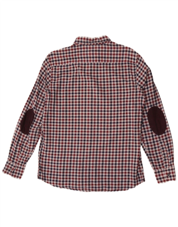 Massimo Dutti Herre Flanellskjorte Stor flerfarvet Gingham