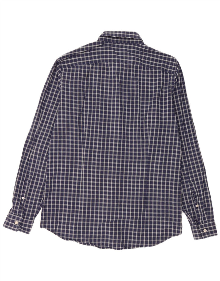 MICHAEL KORS Herre Slim Fit skjorte Medium marineblå ternet