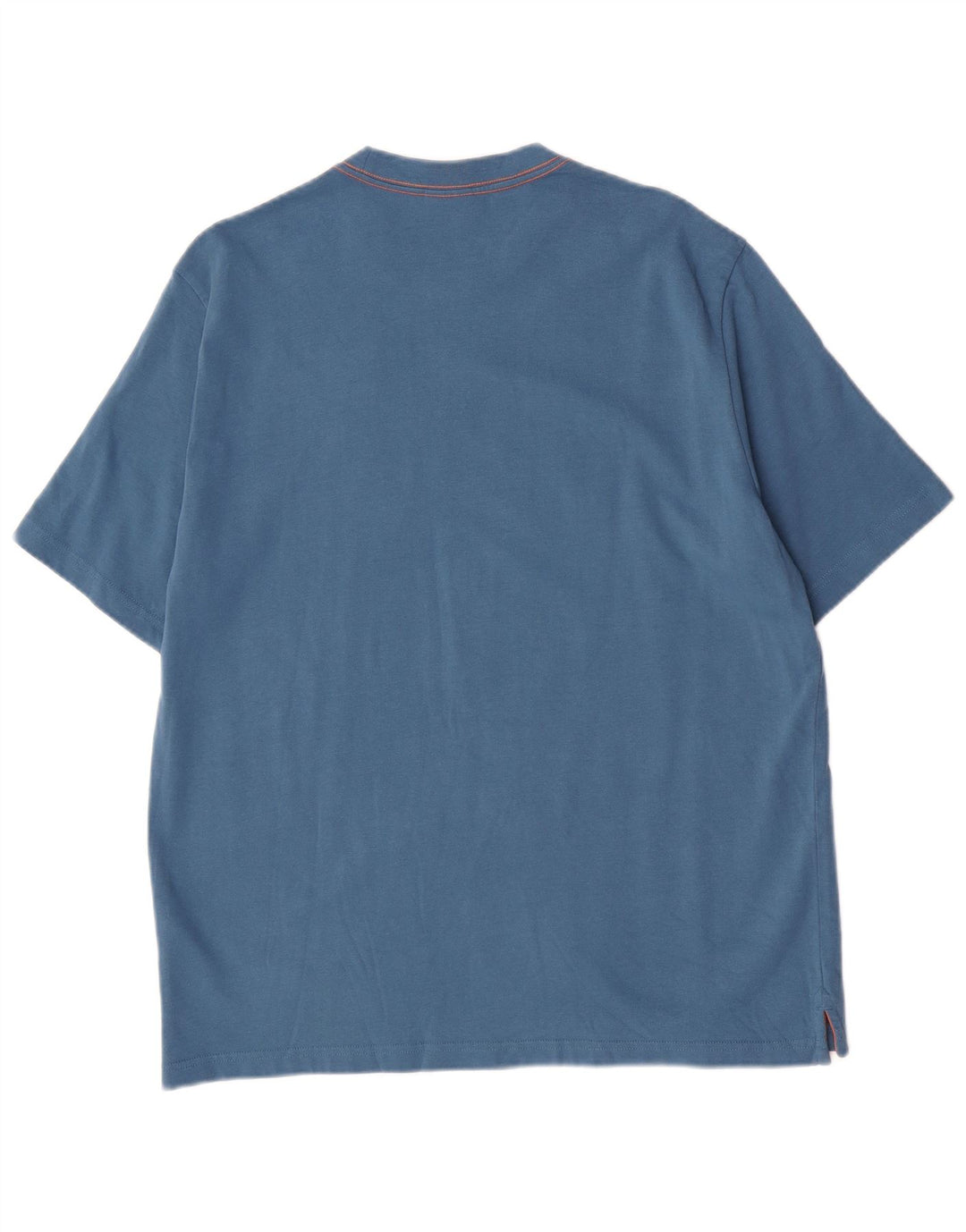 Paul Smith Herre Grafisk T-Shirt Top Stor Blå Bomuld
