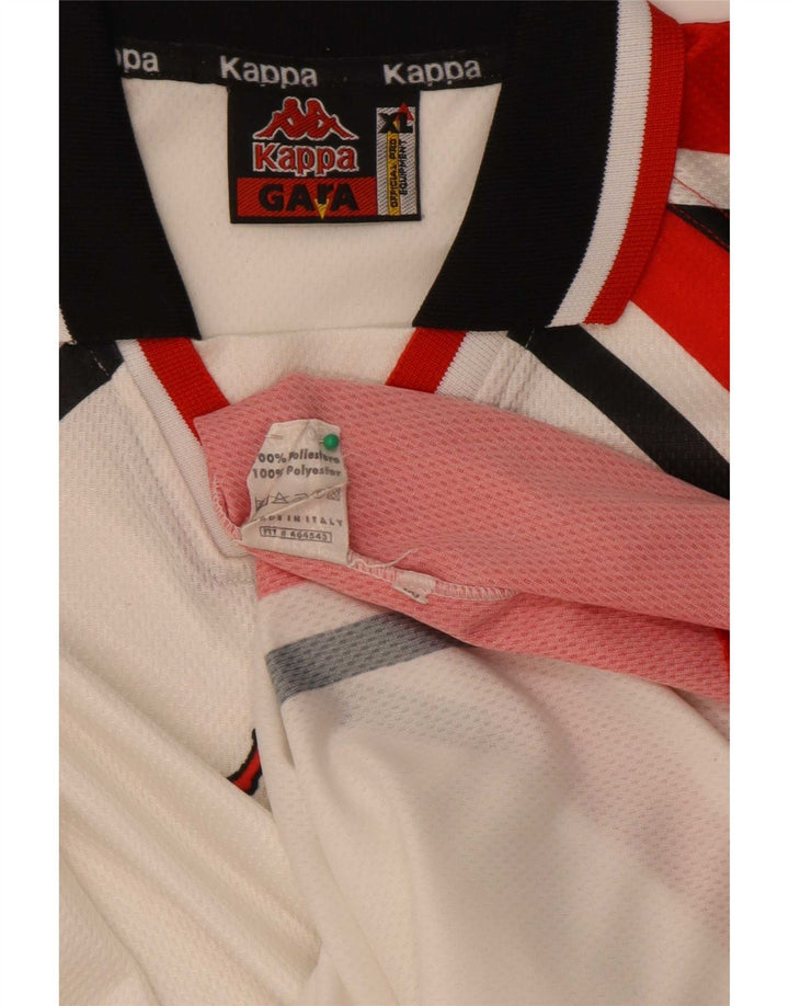 Kappa Herre Gara Top Langærmet XL Hvid Colourblock Polyester
