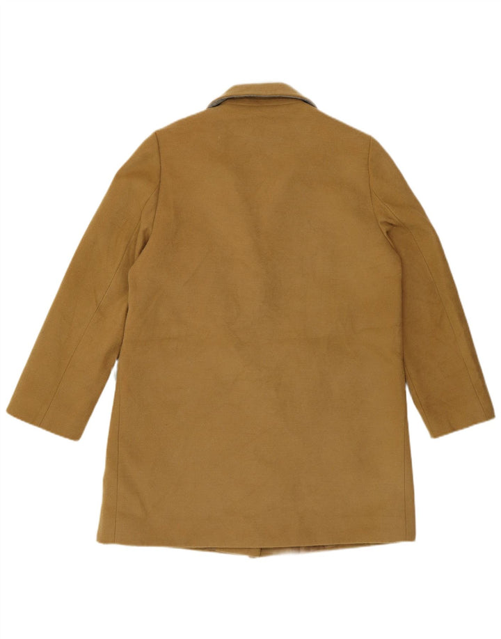 Topshop Dame Oversized Overfrakke UK 10 Lille Gul Polyester