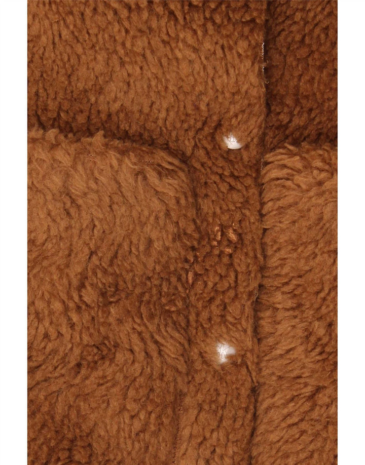 Calvin Klein Jeans Dame Teddy Bear Fleecejakke UK 10 Lille Brun