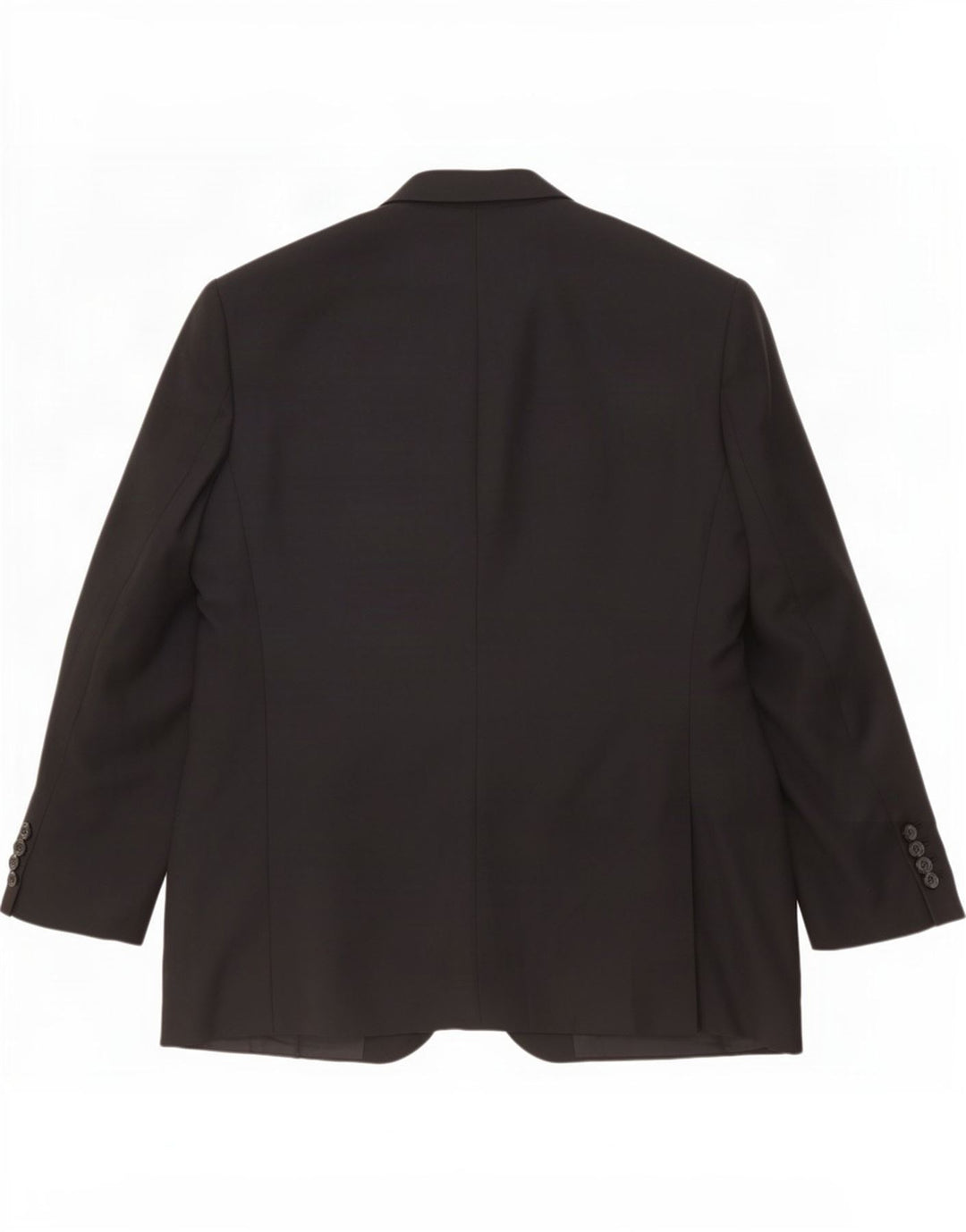 Marks & Spencer Herre 3 Button Blazer Jacket UK 48 2XL Sort Polyester