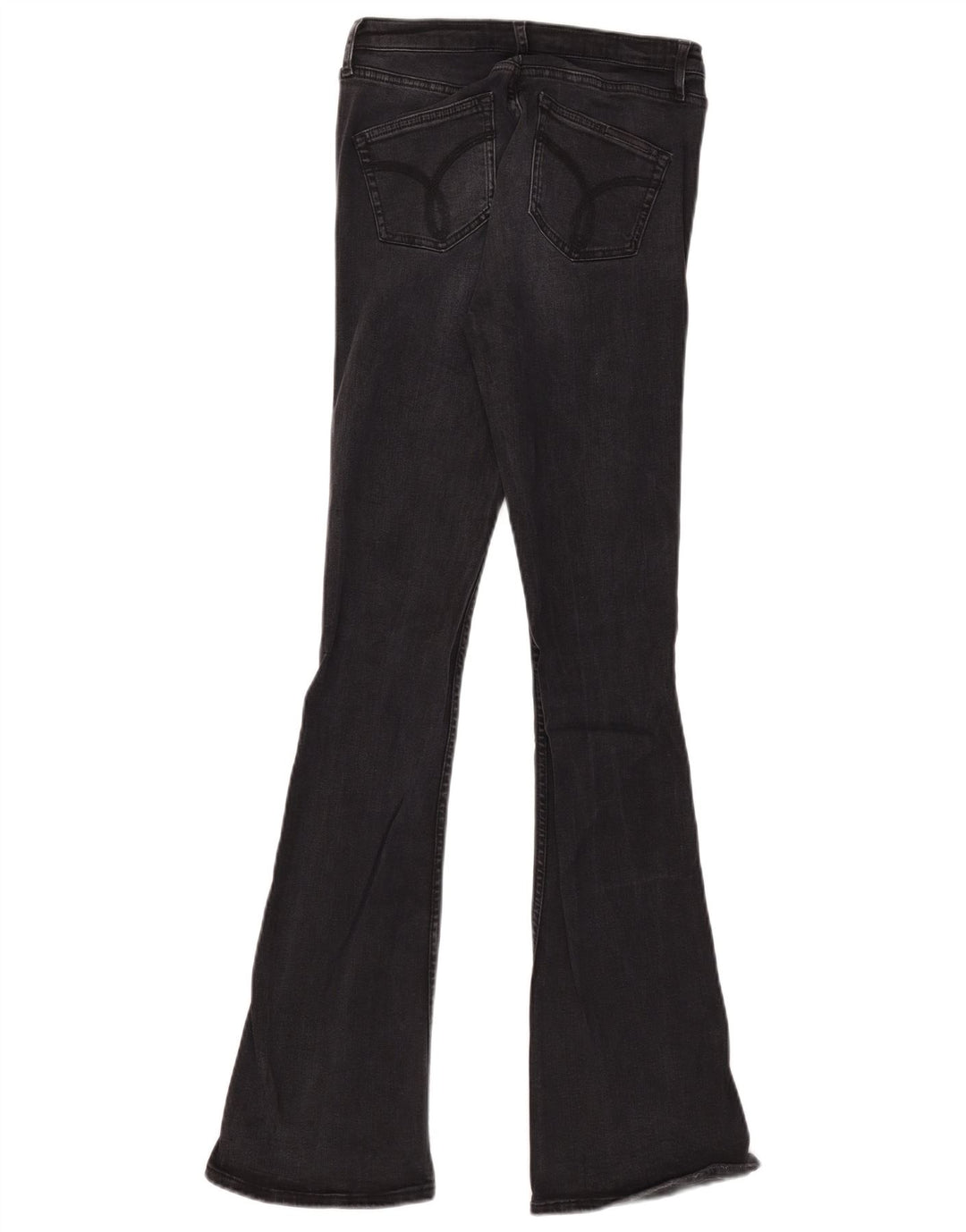 Calvin Klein Dame Slim Bootcut Jeans W28 L32 Sort Lyocell