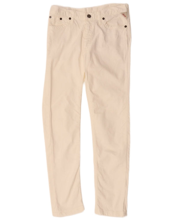 Replay Girls Slim Jeans 13-14 År W28 L27 Hvid Bomuld