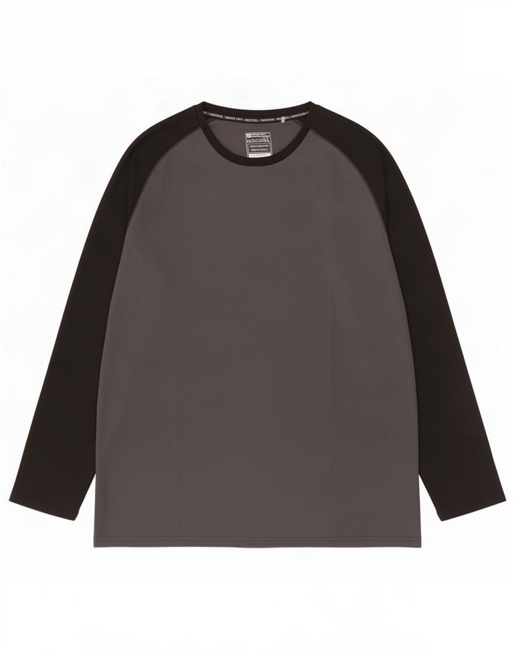 Mountain Warehouse Herre IsoCool Top Langærmet 2XL Grå Colourblock