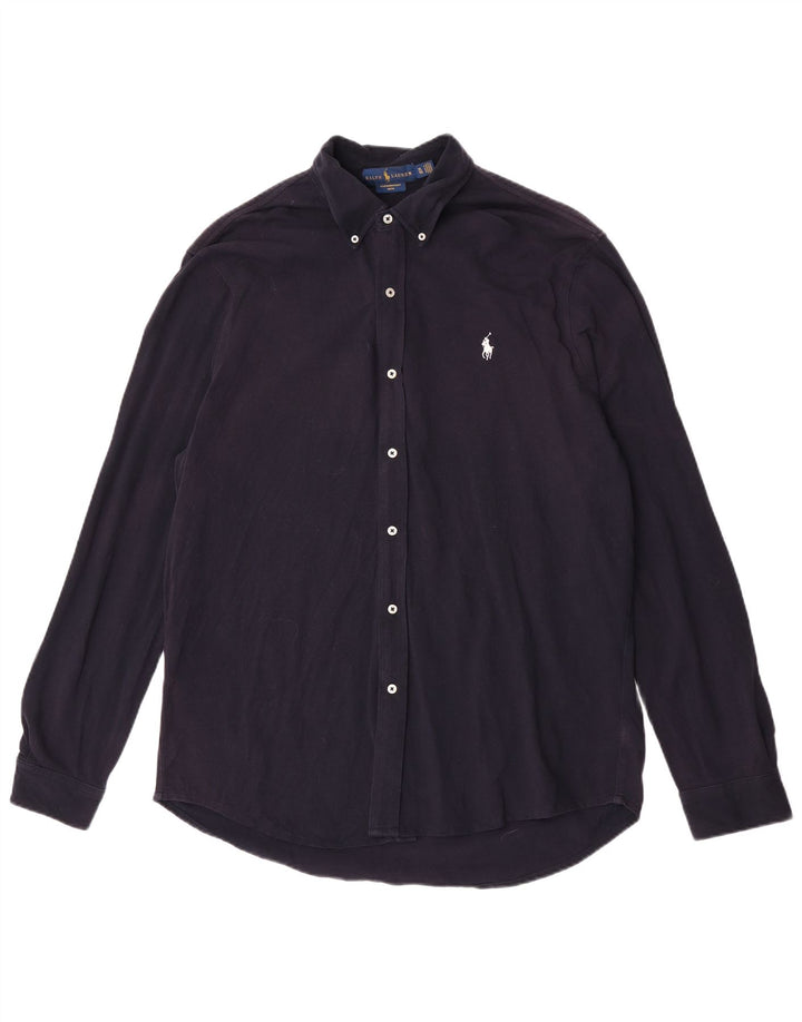 Ralph Lauren herreskjorte XL marineblå bomuld