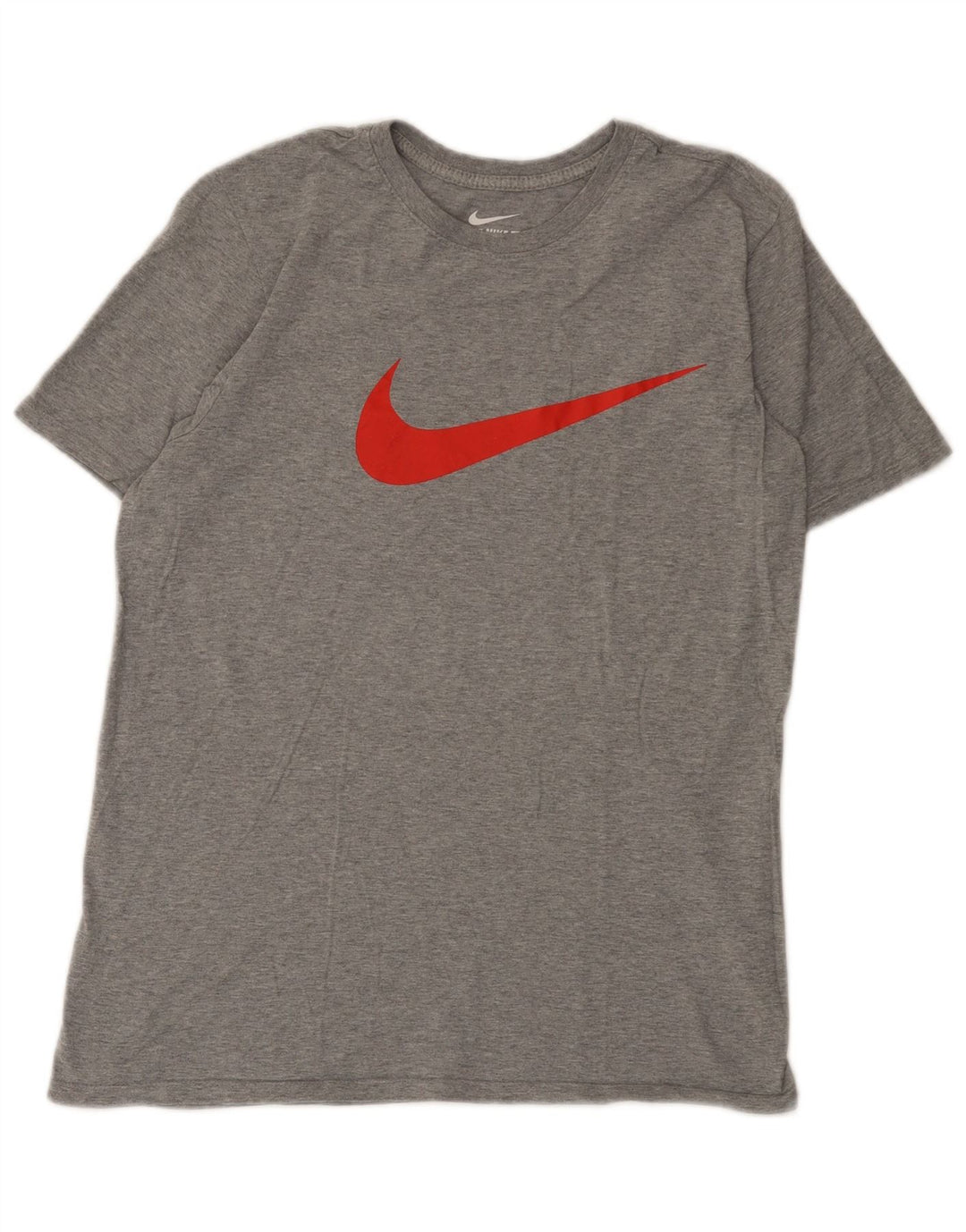 Nike Herre Athletic Cut Grafisk T-Shirt Top Medium Grey Bomuld