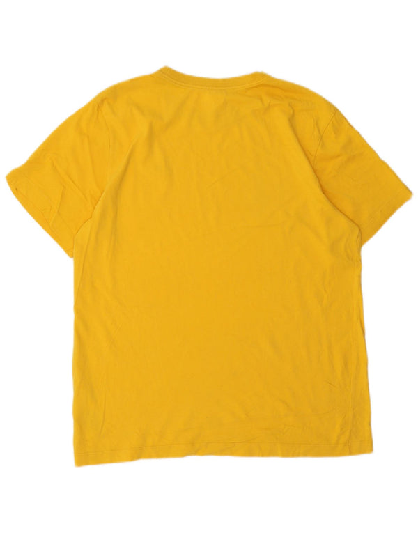 Nike Herre T-shirt Top Medium Gul Bomuld
