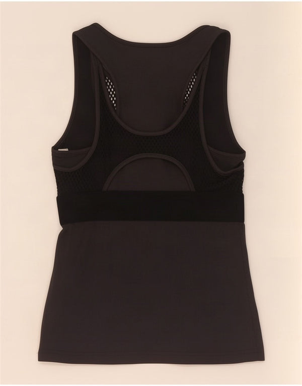 Adidas Dame Climalite Vest Top UK 4/6 XS Sort Polyester