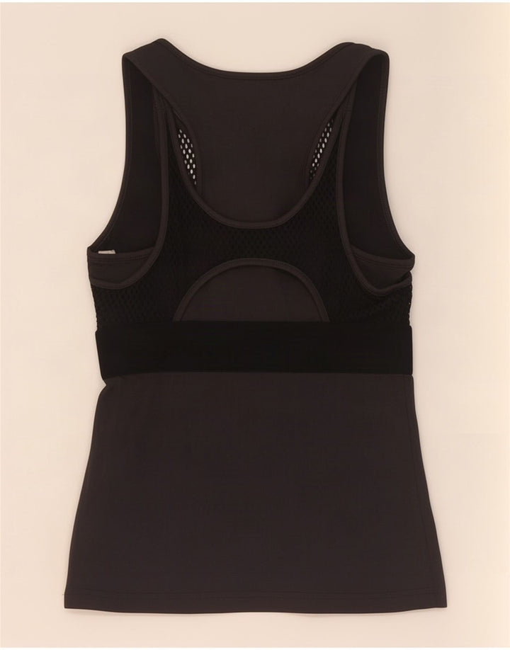 Adidas Dame Climalite Vest Top UK 4/6 XS Sort Polyester