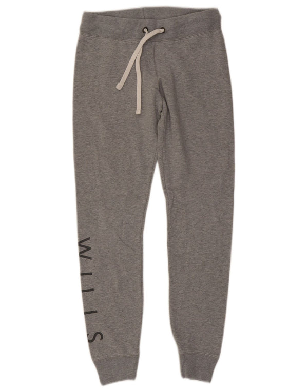 Jack Wills Grafisk træningsdragt til kvinder Joggers UK 6 XS Grå Bomuld