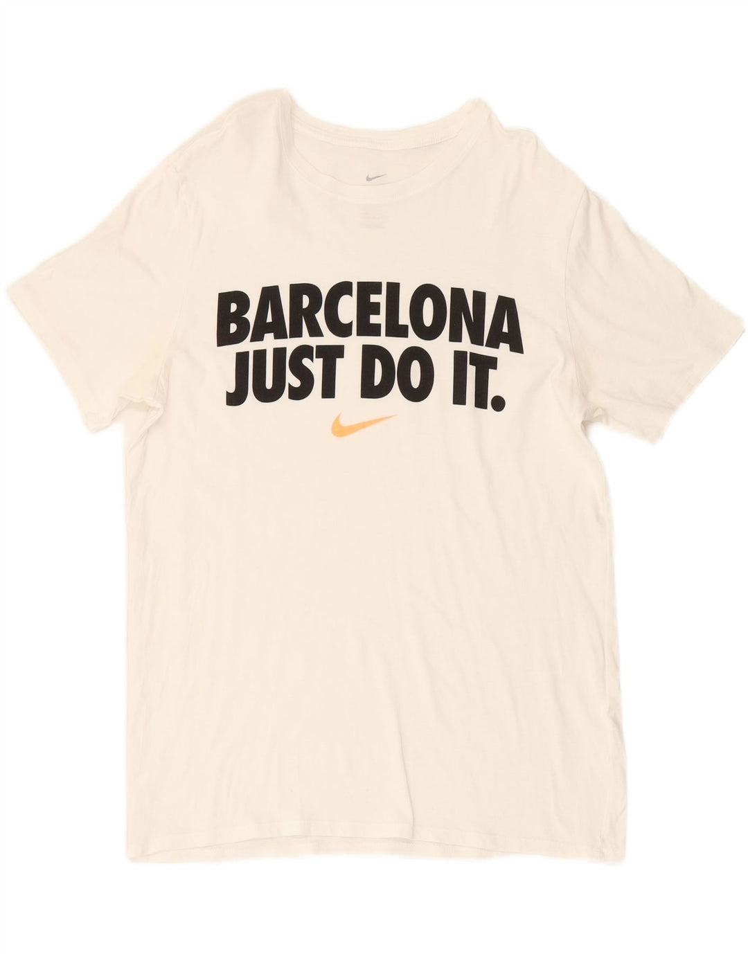 NIKE Womens Athletic Cut Graphic T-Shirt Top UK 16 Large White Vintage Nike and Second-Hand Nike from Messina Hembry 