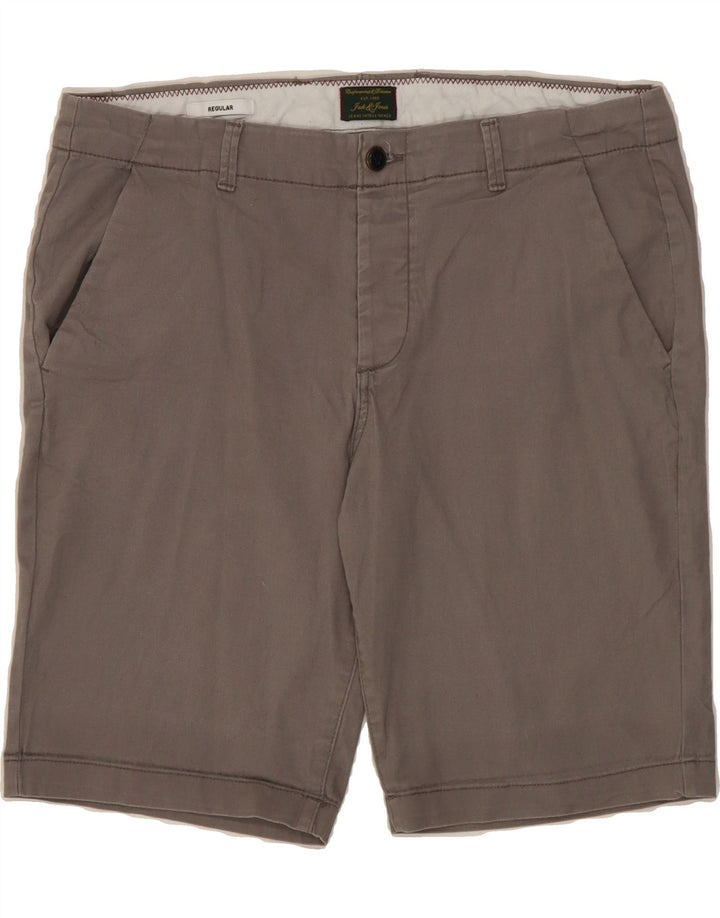 JACK & JONES Mens Regular Chino Shorts XL W38 Grey Cotton Vintage Jack & Jones and Second-Hand Jack & Jones from Messina Hembry 