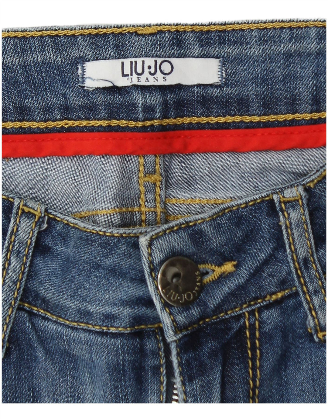 LIU JO Kvinder Distressed Skinny Jeans W26 L30 Blå