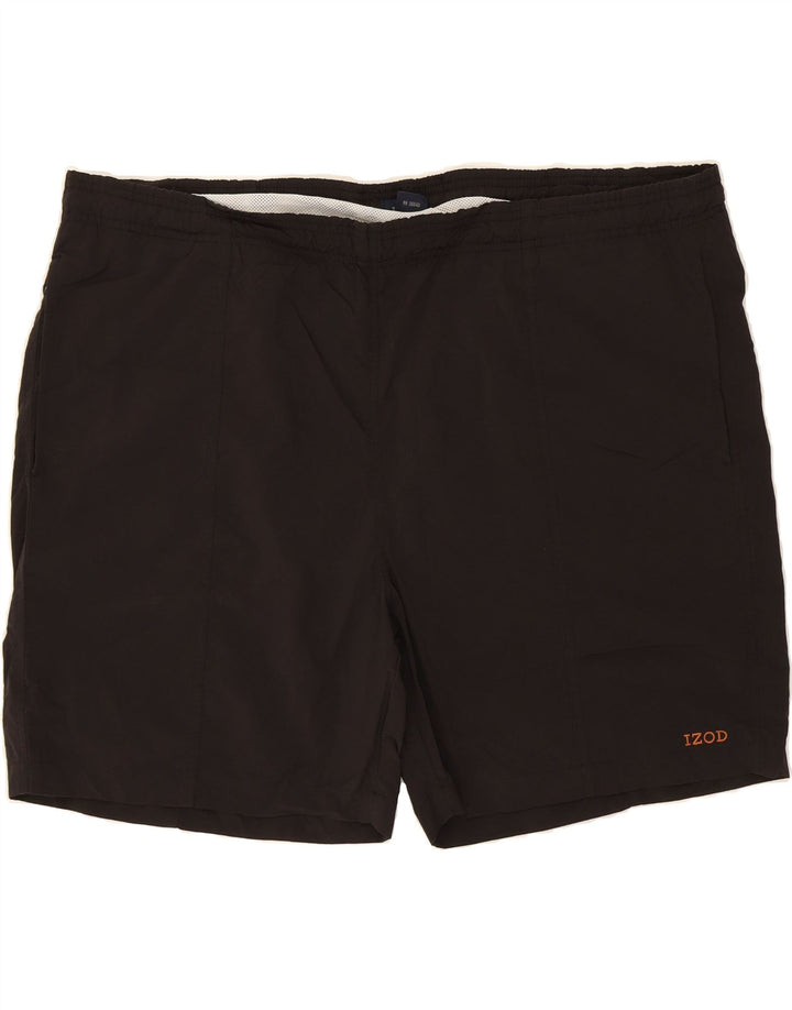 IZOD Mens Swimming Shorts Large  Black Nylon Vintage Izod and Second-Hand Izod from Messina Hembry 