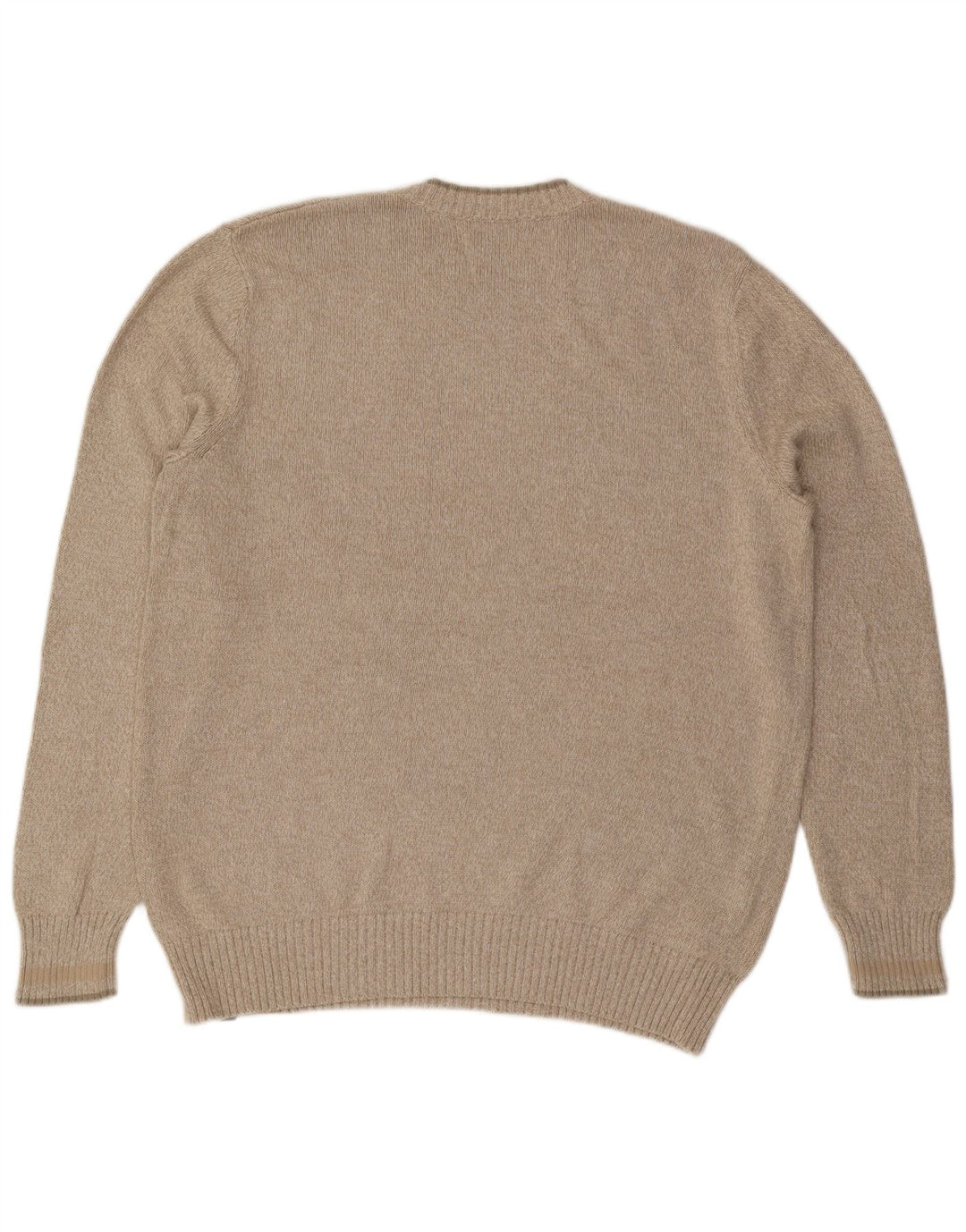 EDDIE BAUER Herre sweater med rund hals XL Beige bomuld