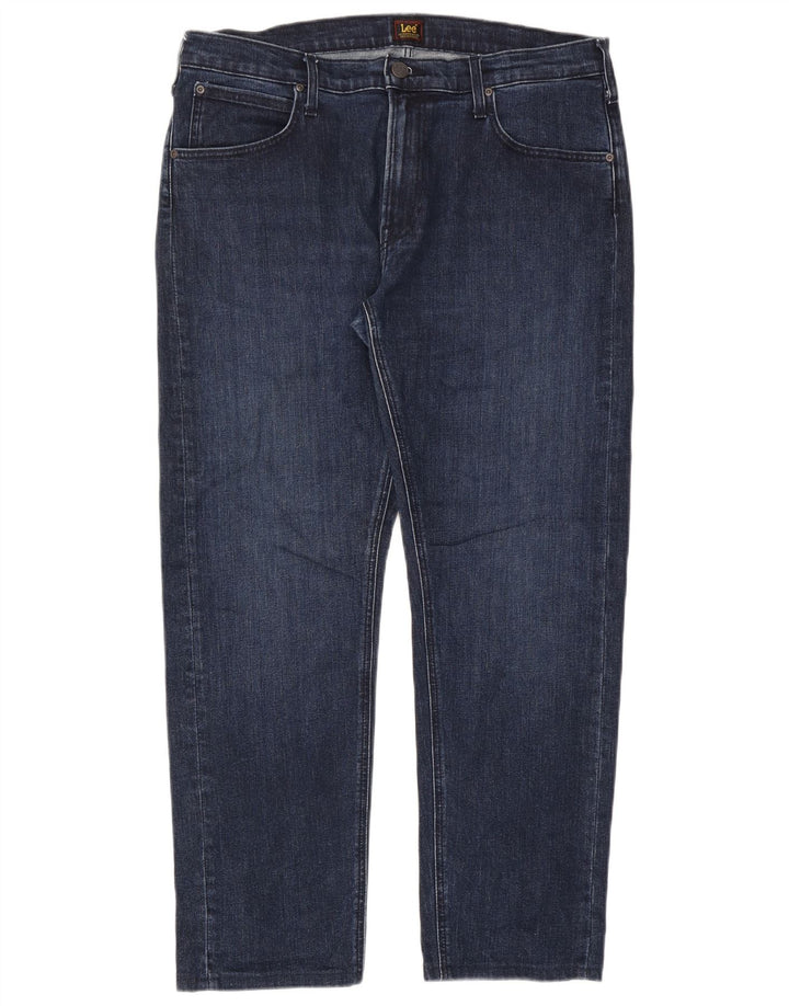 Lee Straight Jeans til mænd W36 L32 blå bomuld