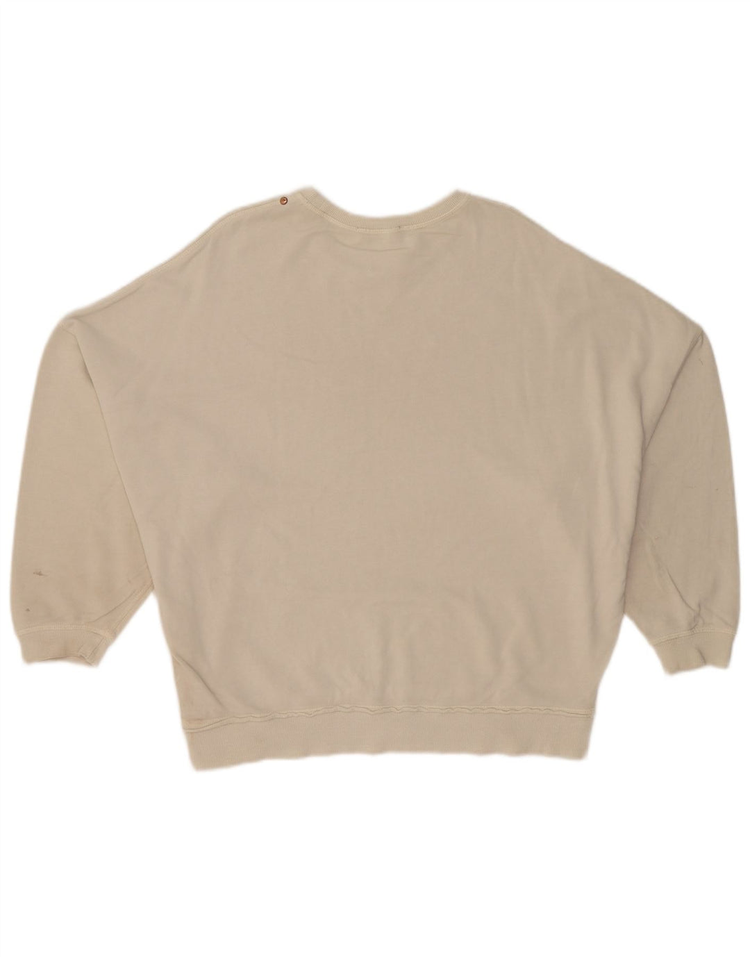 Diesel Dame Oversized Grafisk Sweatshirt Jumper UK 12 Medium White Floral