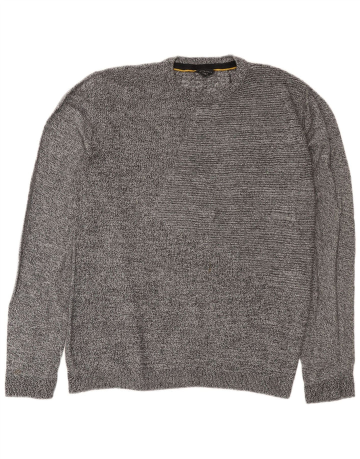 Jack & Jones Herre sweater med rund hals XL Grå Flecked