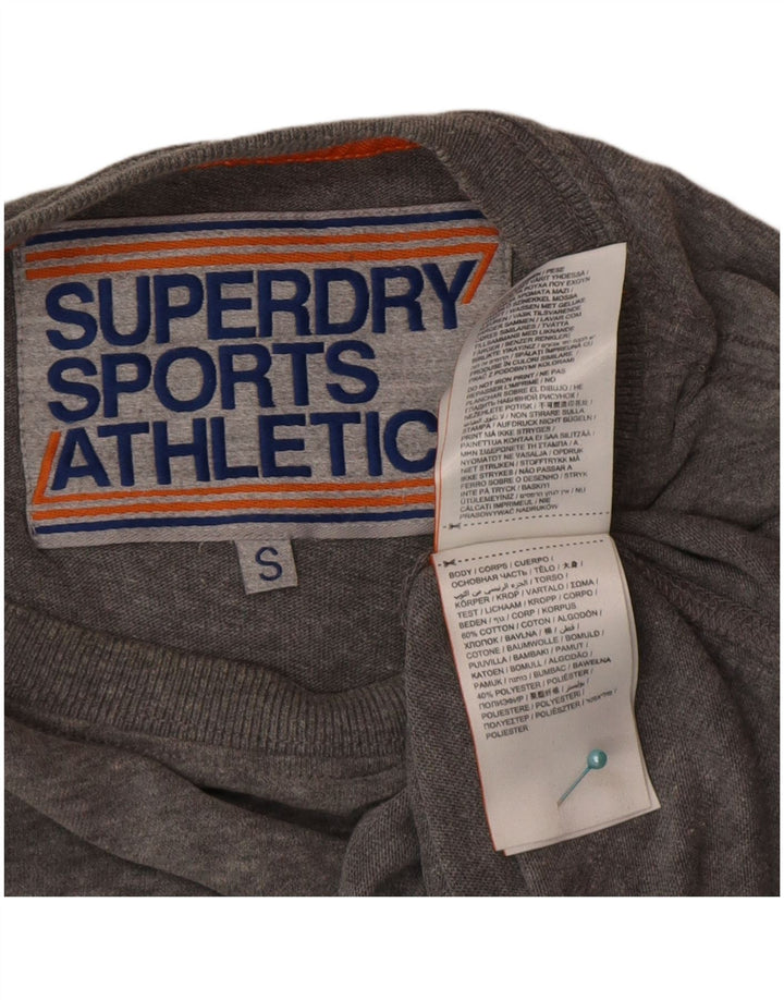Superdry Herre grafisk top Langærmet lille grå Colourblock Bomuld