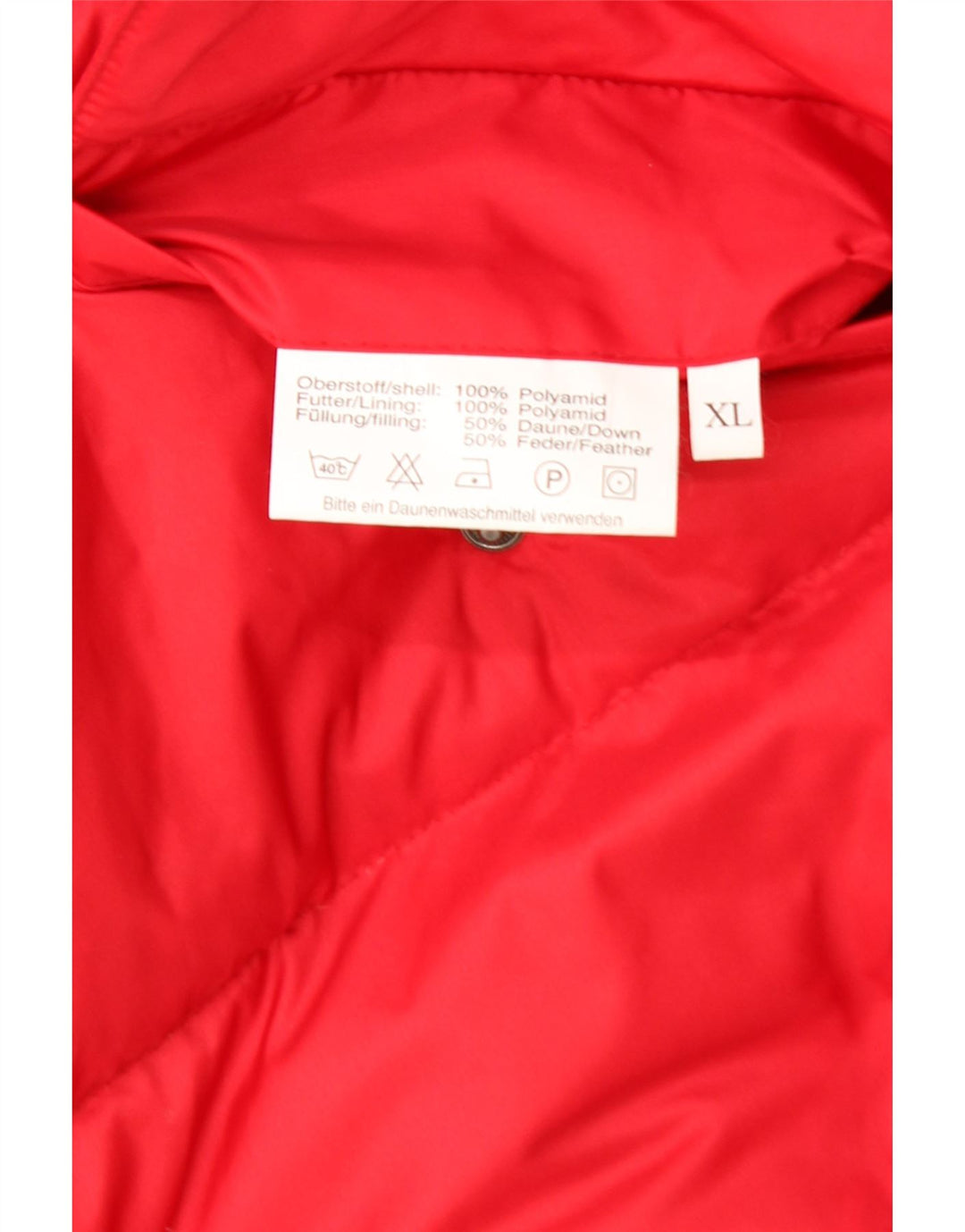 VINTAGE Mens Reversible Loose Fit Padded Jacket UK 42 XL Red Polyamide