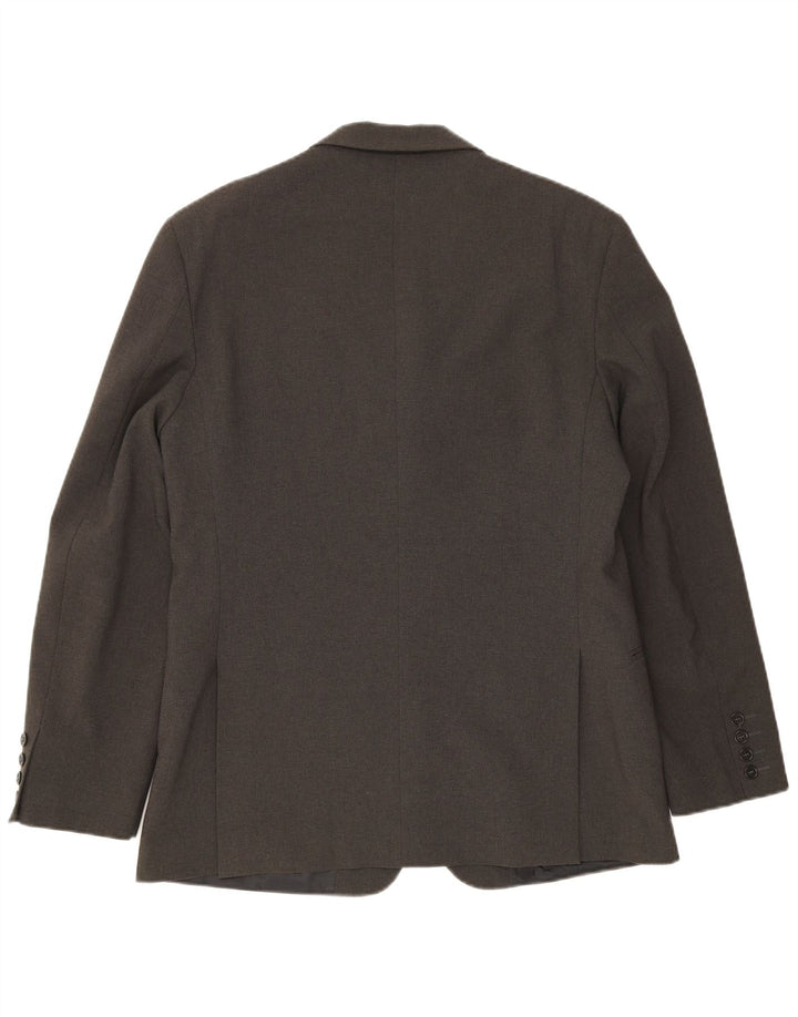 Sisley Herre 4-knaps blazerjakke IT 50 Stor Grå Polyester