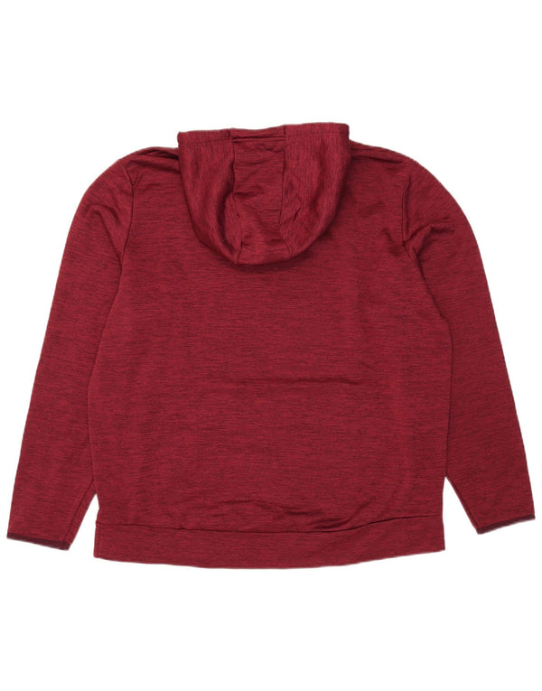 Under Armour Mens Graphic Hoodie Jumper XL Maroon Flecked Polyester