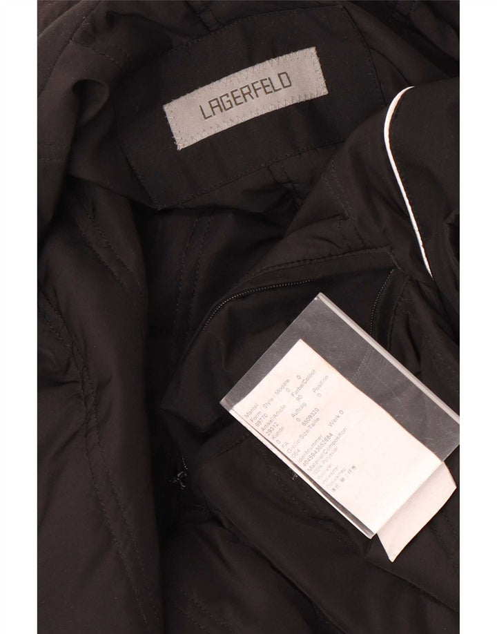 Karl Lagerfeld Herre Overfrakke EU 54 2XL Sort Polyester