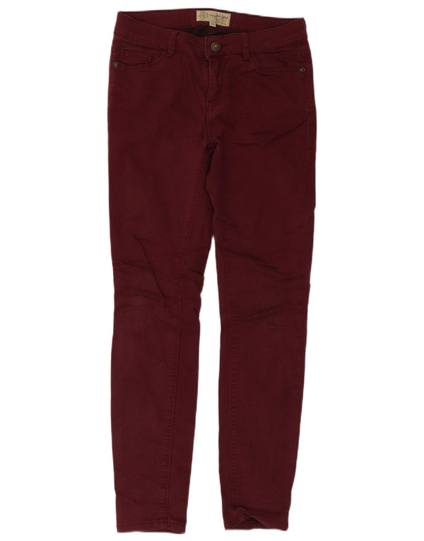 Fat Face Dame Skinny Casual Bukser UK 8 Small W28 L27 Maroon