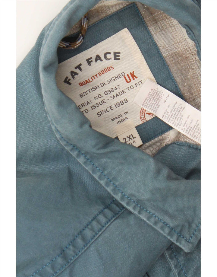 Fat Face Herre Lumberjack Shirt 2XL Blå Bomuld