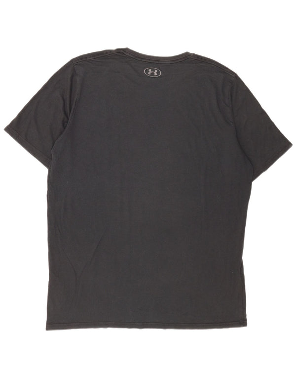 Under Armour Herre T-Shirt Top 2XL Sort Bomuld