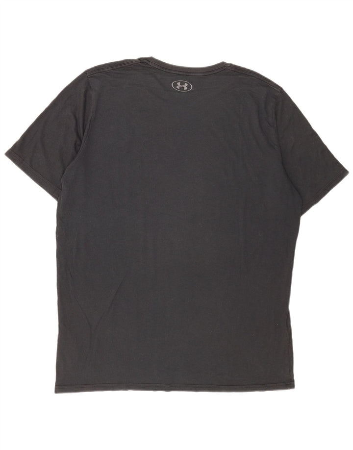 Under Armour Herre T-Shirt Top 2XL Sort Bomuld