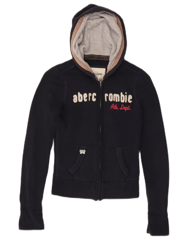 Abercrombie & Fitch piger hættetrøje med lynlås 4-5 år Lille marineblå