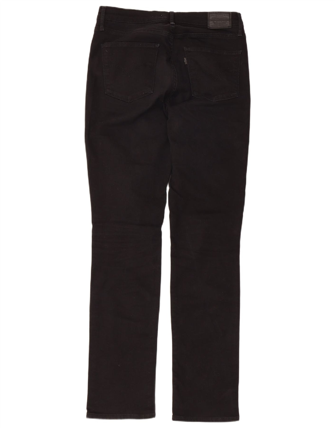 LEVI'S Dame 724 Højtaljede lige jeans W31 L31 sort bomuld