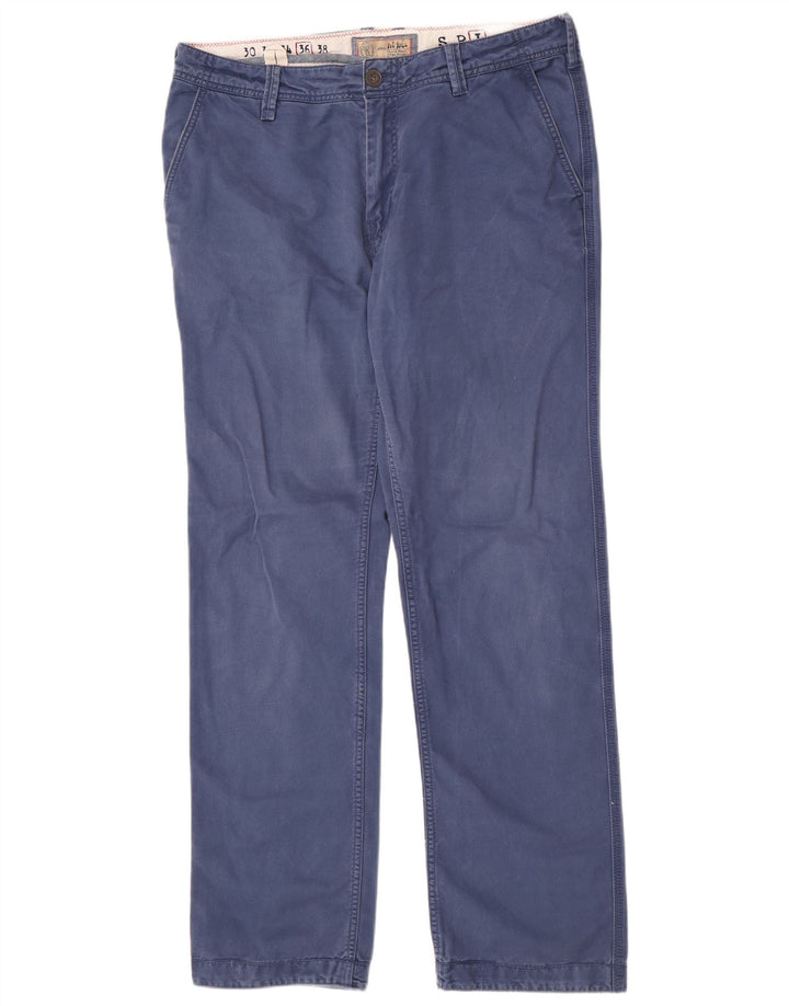 Fat Face Herre Regular Chino Bukser Large W36 L33 Blue Cotton