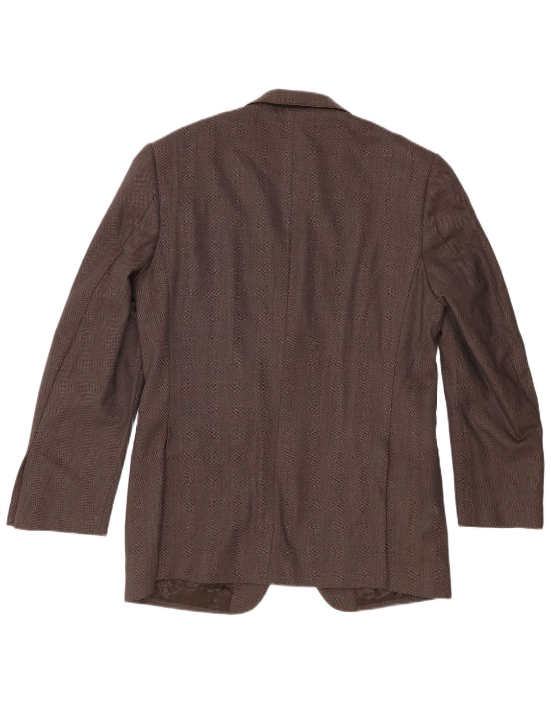 Marks & Spencer Herre 2-knaps blazerjakke UK 40 Medium Brown Flecked Wool