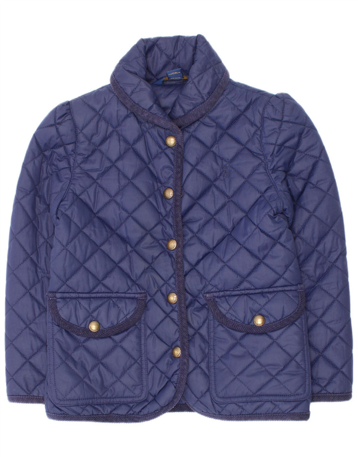 Polo Ralph Lauren piger quiltet jakke 5-6 år marineblå polyester