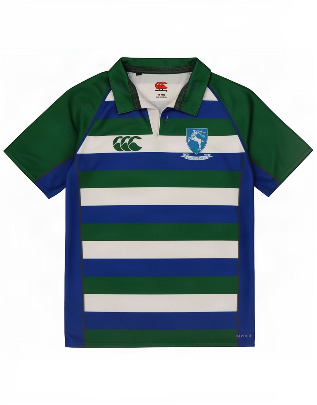 Canterbury Boys Polo Shirt 13-14 år Flerfarvet stribet polyester