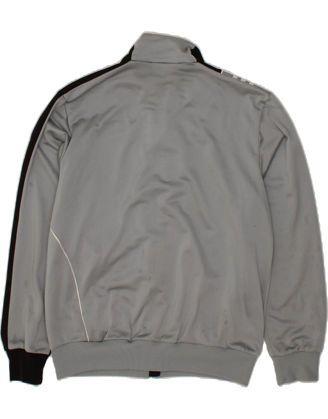 ADIDAS Mens Tracksuit Top Jacket UK 36/38 Small Grey Colourblock Polyester Vintage Adidas and Second-Hand Adidas from Messina Hembry 
