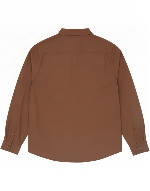 Wrangler herreskjorte 3XL brun bomuld