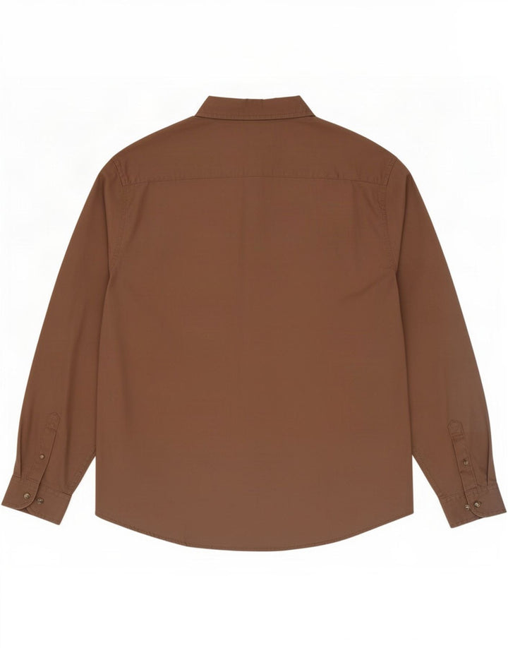 Wrangler herreskjorte 3XL brun bomuld