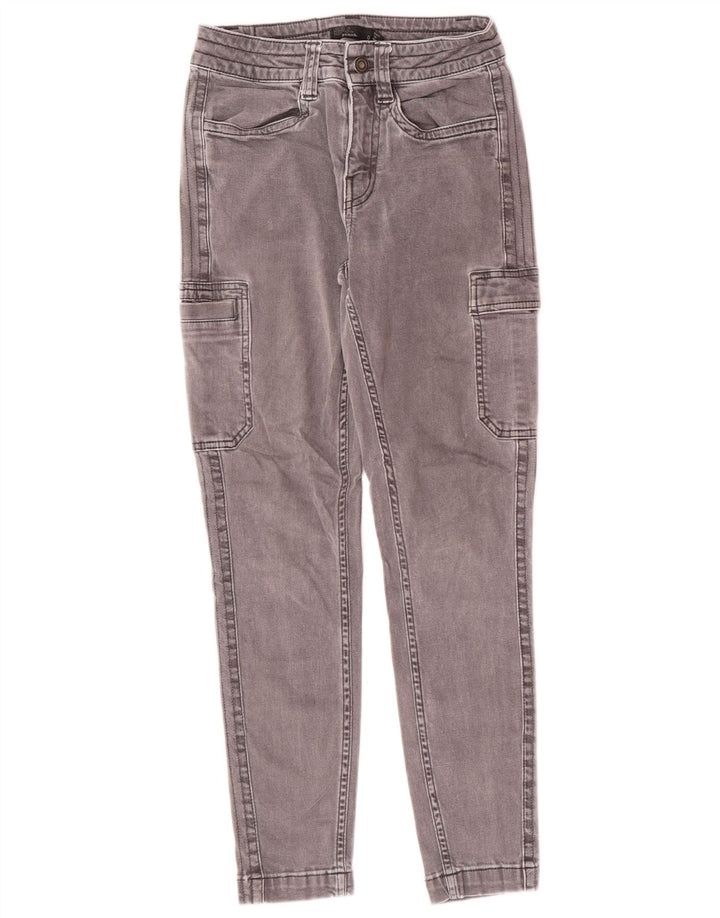PRANA Dame Cargo Skinny Jeans US 0 XS W24 L26 Grå Bomuld