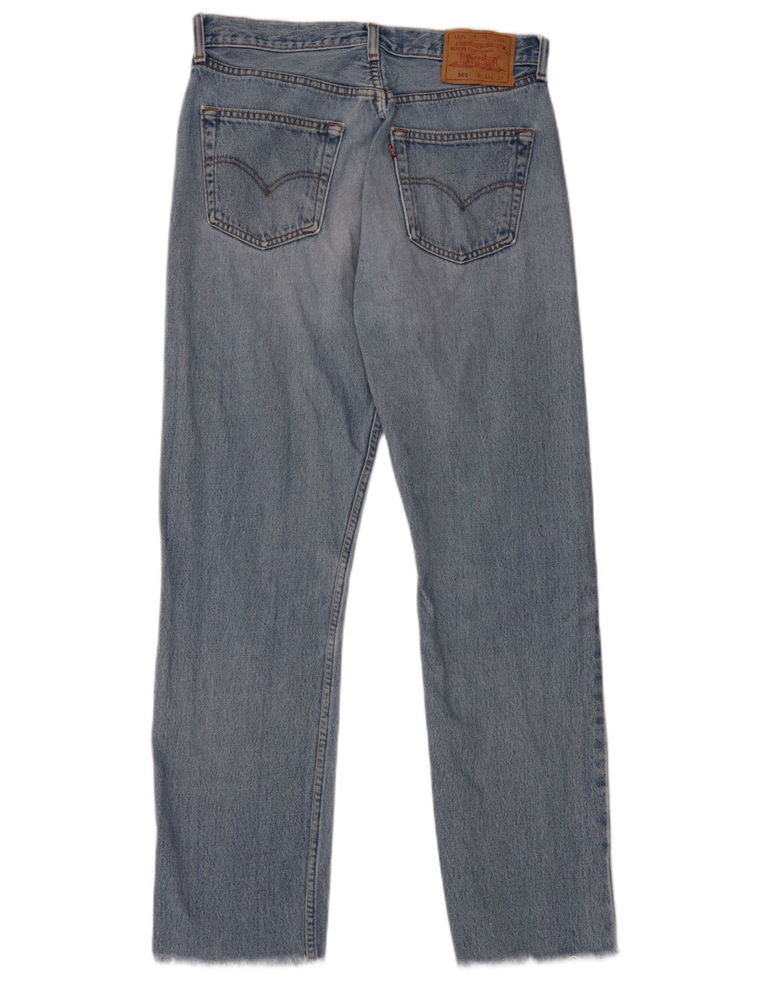 Levi's Herre 501 Straight Jeans W33 L30 Blå Bomuld