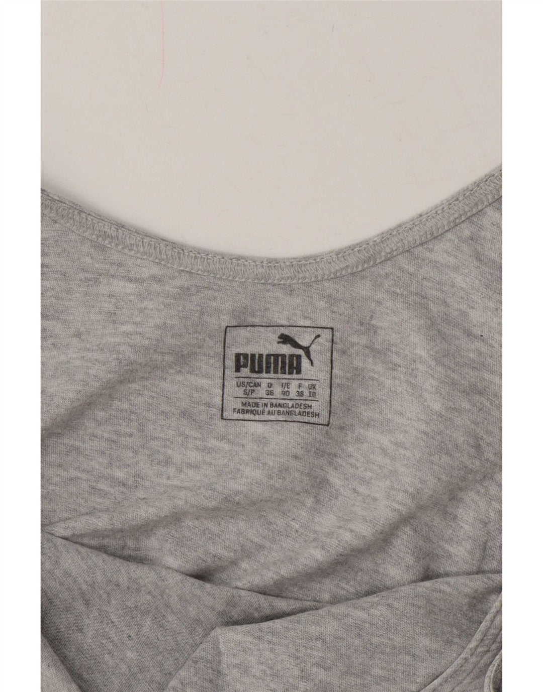 Puma Dame Grafisk Vest Top UK 10 Small Grå Flecked