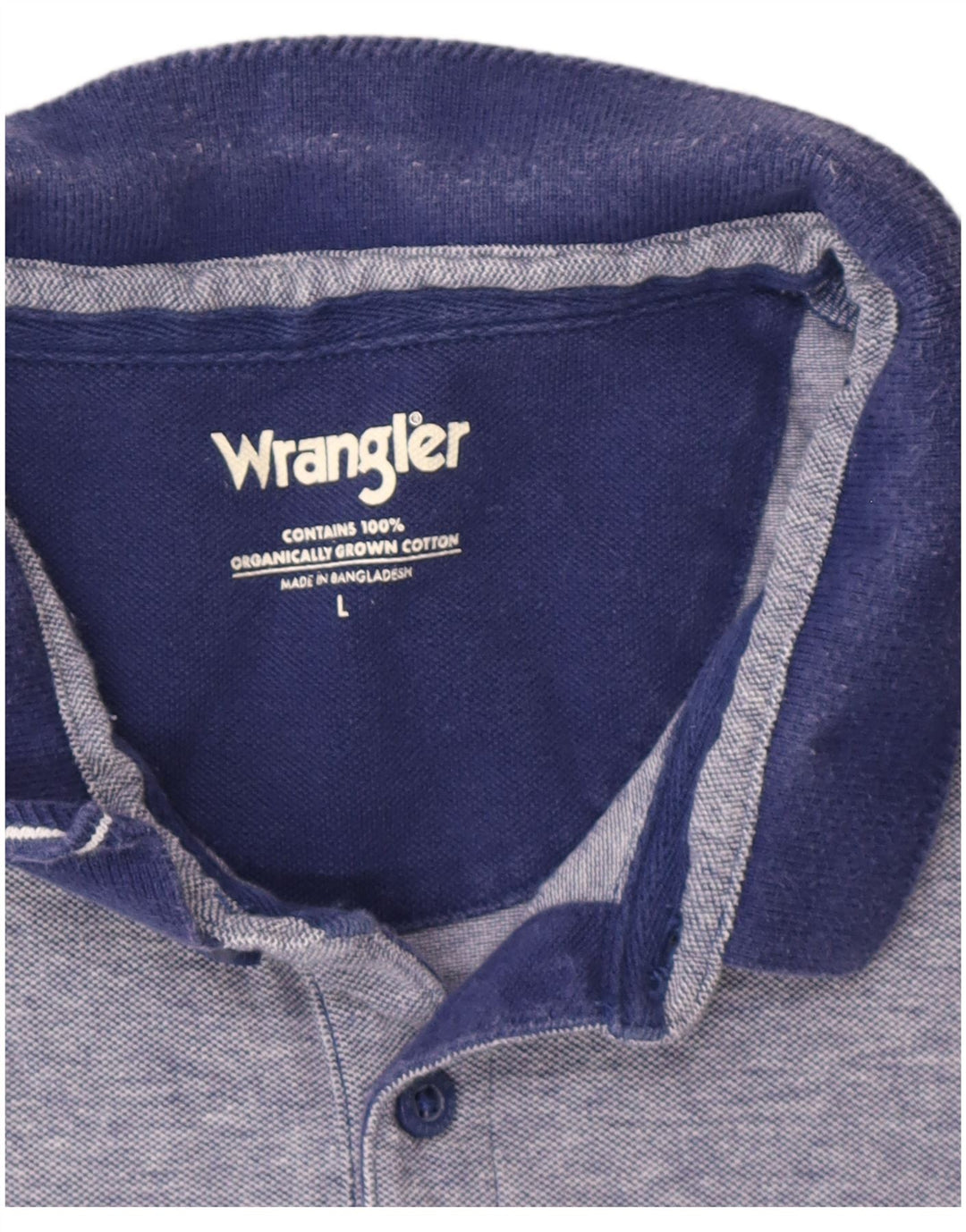 Wrangler Poloshirt til mænd Stor marineblå bomuld